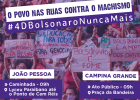 O GRITO DAS MULHERES NESTE SÁBADO É CONTRA O MACHISMO E “BOLSONARO NUNCA MAIS!”